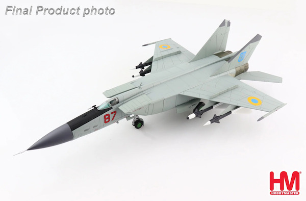 MIG-25PD Foxbat Red 87, 933rd FAR Air Defense of Ukraine, 1995 HA5609