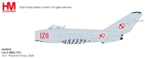 MIG-17F Lim-5 1211, Polish Air Force, 2026  HA5919