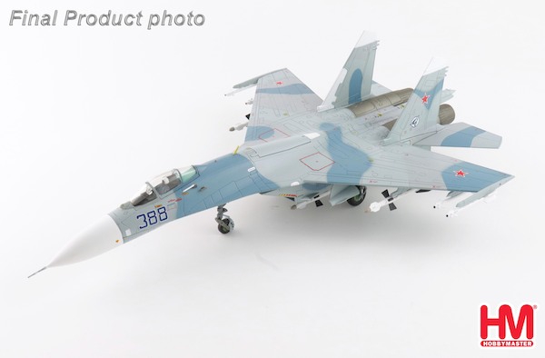 Sukhoi Su27 Flanker B Russan Air Force, B388, Paris le Bourget, 1989 (w/climbing ladder, no wing tip missiles)  HA6003b