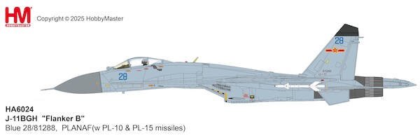 Sukhoi Su-27 / -11BGH  "Flanker B" Blue 28/81288,  PLANAF (w PL-10 & PL-15 missiles)  HA6024