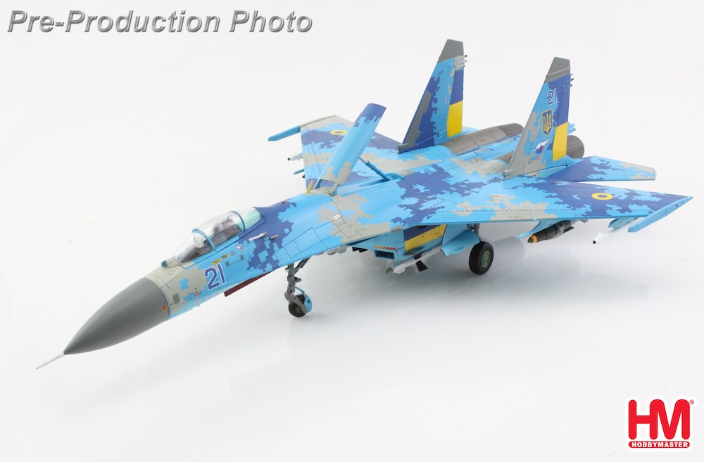 Hobbymaster HA6027 Sukhoi Su27 Flanker B Blue 21, Ukrainian Air
