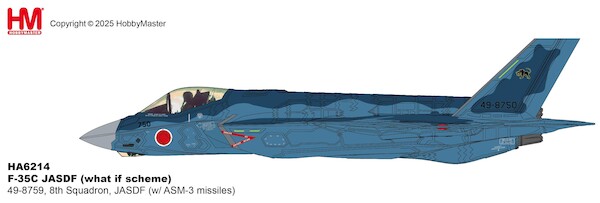 F35C Lightning II JASDF (what if scheme) 49-8759, 8th Squadron, JASDF (w/ ASM-3 missiles)  HA6214