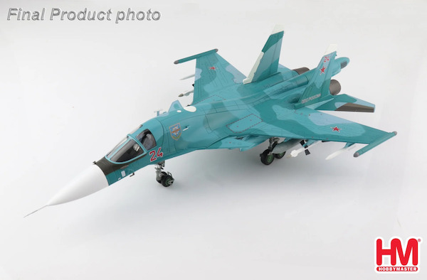 Sukhoi SU34 Fullback Fighter Bomber Red 24, Russian Air Force, Ukraine, March 2022 HA6307