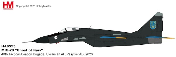 MIG29 "Ghost of Kyiv" 40th Tactical Aviation Brigade, Ukrainian AF,  Vasylkiv AB, 2023  HA6525