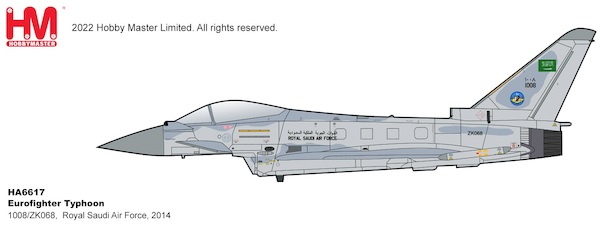 Eurofighter Typhoon 1008/ZK068, Royal Saudi Air Force, 2014 HA6617
