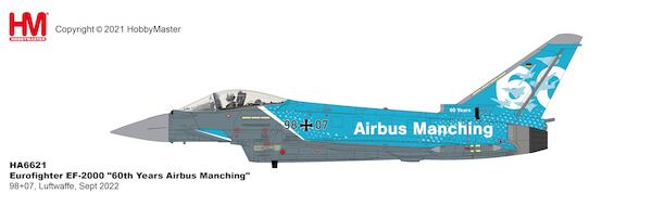 Eurofighter Typhoon "60th Years Airbus Manching" 98+07, Luftwaffe, Sept 2022 HA6621