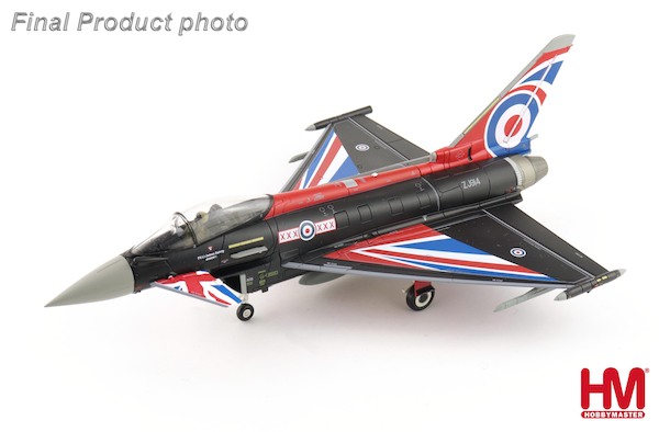 Eurofighter Typhoon "Blackjack" ZJ914, RAF, 2021 (w/generic box, 2 x empty pylon, 1 x center fuel tank )  HA6629b