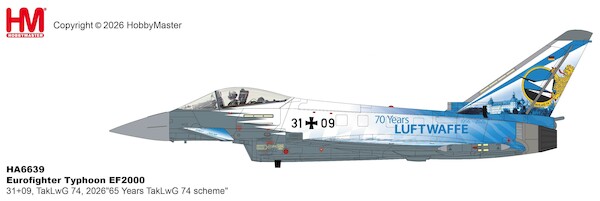 Eurofighter EF2000 Luftwaffe, 31+09, TakLwG 74, 2026 "65 Years TakLwG 74 scheme"  HA6639