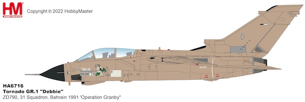 Tornado GR.1 RAF "Debbie" ZD790, 31 Squadron, Bahrain 1991 "Operation Granby" HA6716