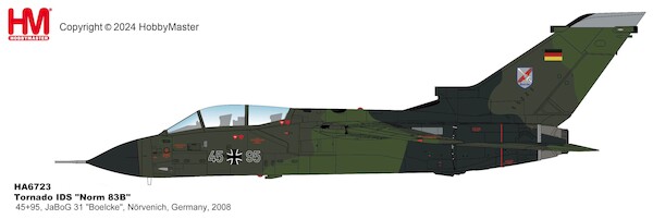 Tornado IDS "Norm 83B" 45+95, JaBoG 31 "Boelcke", Luftwaffe, Nrvenich, Germany, 2008  HA6723