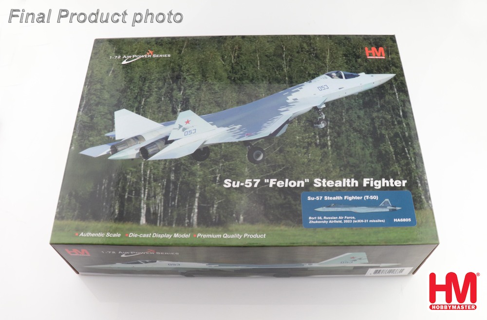 Hobbymaster HA6805 Sukhoi SU57 Stealth Fighter Bort 56, Russian A 
