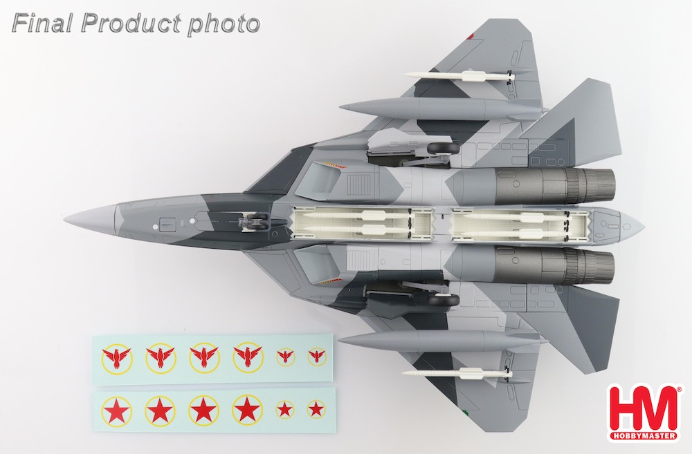 Hobbymaster HA6807 Sukhoi SU57 Stealth Fighter Russian Air Force,