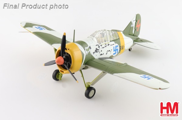Brewster Model 239 "Buffalo" (winter scheme) BW364, 3/LeLv 24, flown by WO Ilmari Juutilainen, March 1942 HA7014