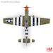 P51D-5-NA Mustang "Mildred" 357 FG, 362 FS, USAAF, Leiston, UK, June 1944 HA7757