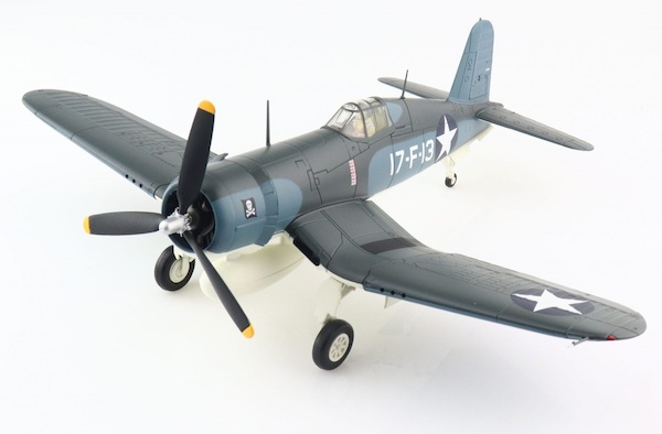 Vought F4U Corsair Diecast Model USN VF-17 Jolly Rogers, USS Bunker Hill HA8221