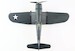 Vought F4U Corsair Diecast Model USN VF-17 Jolly Rogers, USS Bunker Hill  HA8221