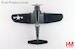 Vought F4U-4 Corsair White 13, Capt. Kenneth Walsh (21 kills), VMF-222,  Okinawa 1945  HA8226