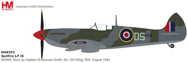 Spitfire LF IX MH884, flown by Captain W. Duncan-Smith, No. 324 Wing, RAF, August 1944 HA8323