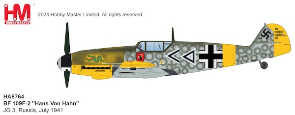 Messerschmitt Bf109F-2 Luftwaffe "Hans Von Hahn" JG 3, Russia, July 1941  HA8764