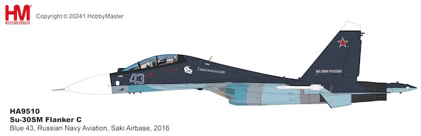 Sukhoi SU30SM Flanker C Blue 43, Russian Navy Aviation, Saki Airbase, 2016  HA9510