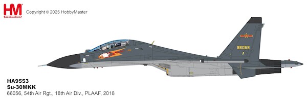 Sukhoi SU30Mkk Flanker 66056, 54th Air Rgt., 18th Air Div., PLAAF, 2018  HA9553