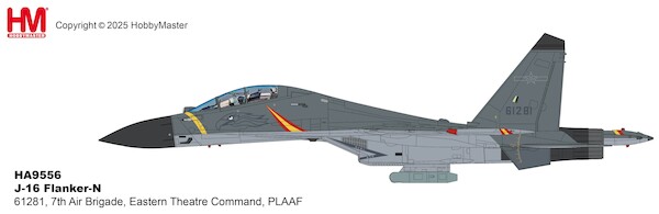 Sukhoi SU30M Flanker / J-16 Flanker N 61281, 7th Air Brigade, Eastern Theatre Command, PLAAF HA9556