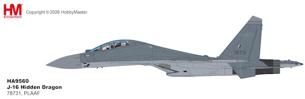 Su-30MKK J-16 Hidden Dragon 78731, PLAAF  (w/4 x PL-10, 2 x PL-12, 2 x PL-17, 4 x PL-15)  HA9560
