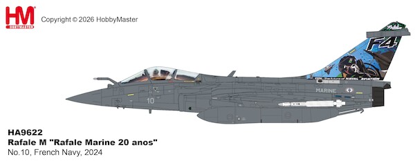 Dassault Rafale M, "Rafale Marine 20 anos" No.10, French Navy, 2024  HA9622