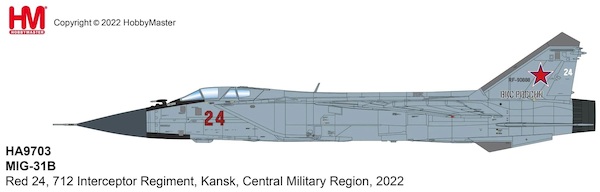 MIG31B Foxhound Blue 08 (early version), Russian Air Force HA9703