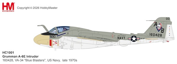 Grumman A6E Intruder 160428, VA-34 "Blue Blasters", US Navy,  late 1970s  HC1001