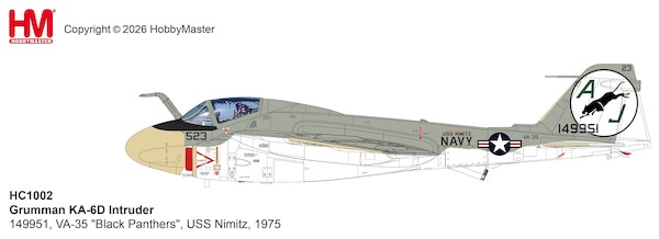Grumman KA6D Intruder 149951, VA-35 "Black Panthers",  USS Nimitz, 1975  HC1002