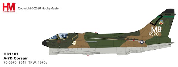 A7D Corsair II USAF, 70-0970, 354th TFW, 1970s  HC1101