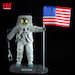 First Man On the Moon - Neil Armstrong  Apollo 11 Commander, July 20, 1969  (Polyresin Statue) 