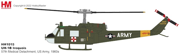 Bell UH-1B Iroquoi United States Army 57th Medical Detachment, 1960s HH1015
