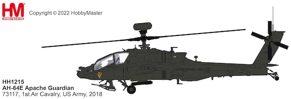 Boeing AH-64E Apache Guardian 73117, 1st Air Cavalry, US Army, 2018 HH1215