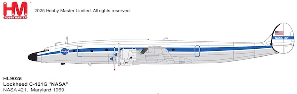 Lockheed Constellation C-121G "NASA" NASA 421,  Maryland, 1969  HL9025