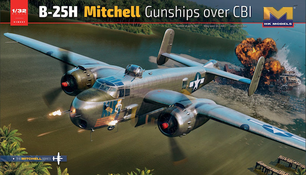 North American B25H Mitchell Gunships over CBI  01E037