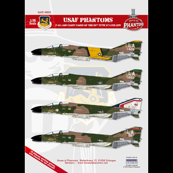 USAF Phantoms - F4Cs and Candy Canes of the 58th TFTW at Luke AFB HoPD48001