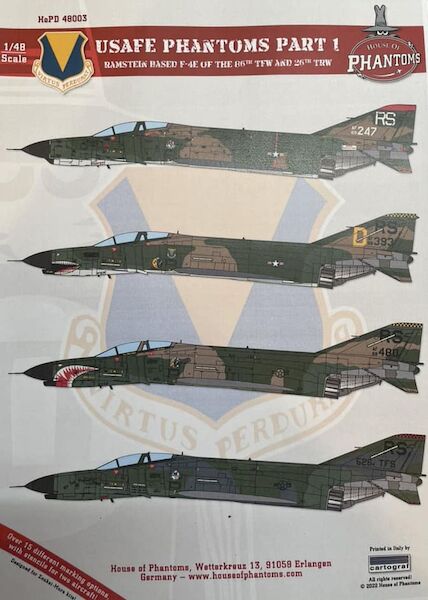 USAFE Phantoms Part 1 - F-4Es of the 26th TRW / 86th TFW at Ramstein AB/Germany HoPD48003