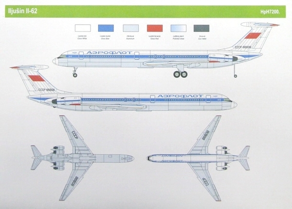 Ilyushin IL62 (Aeroflot, CSA)  HPH72008L