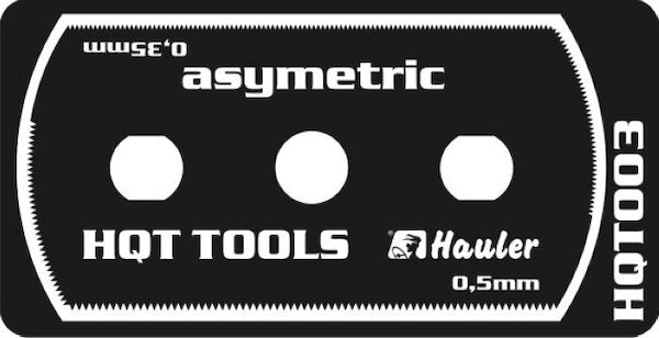 Stainless razor Saw asymetric fine (1 piece) HQT003