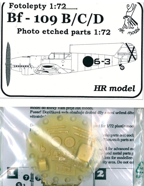 Messerschmitt BF109B/C/D Upgade set (AML, Sword, Heller)  7216