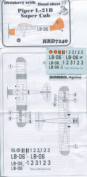 Piper L18B Super Cub (Belgain Air Force 'Luchtcadetten')  HRD7240