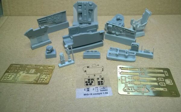 MiG19PM Cockpit set for Trumpeter kit HAD13211