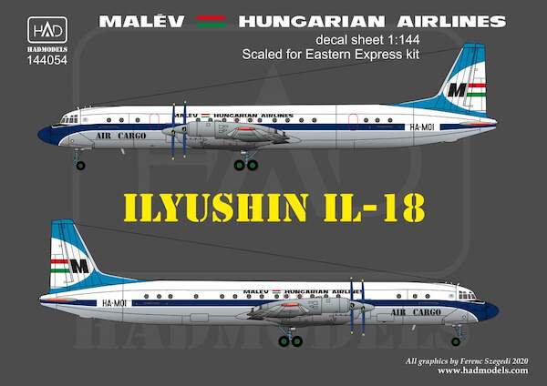 Ilyushin IL18 (Malev 70's Colours) HAD144054