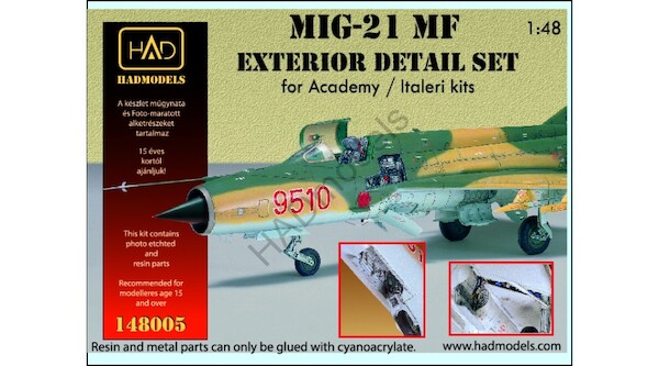 Mikoyan MiG21MF Exterior Detail set (Academy)  HAD148005