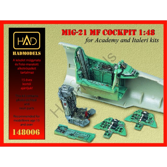 Mikoyan MiG21MF Cockpit set (Academy) HAD148006