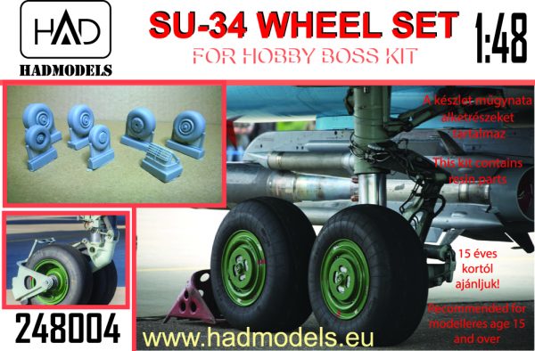 Sukhoi Su34  Wheel set (Hobby Boss)  HAD248004