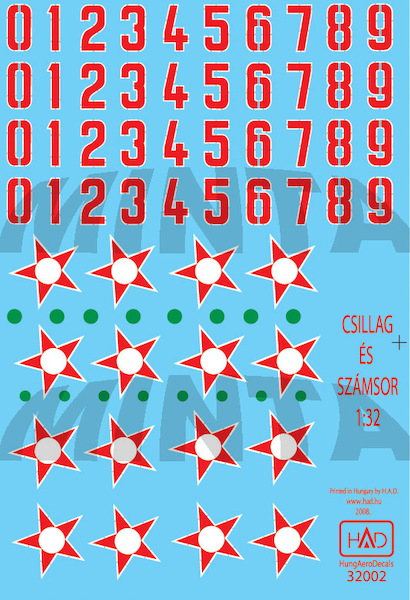 Hungarian national markings and numbers HAD32002