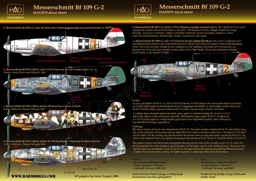 Messerschmitt BF109G-2 (Hungarian AF, Luftwaffe) HAD32047
